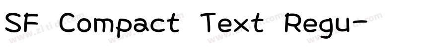 SF Compact Text Regu字体转换